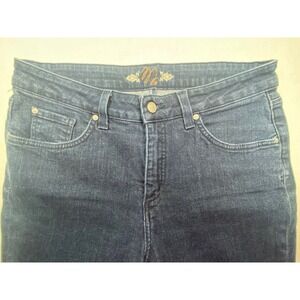 Miraclebody by Miraclesuit Womens Straight Leg Jeans Dark Wash Blue Size 14